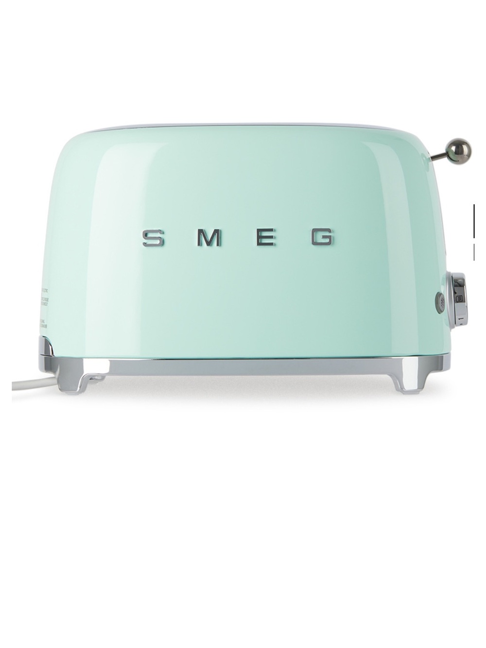 SMEG Retro Style 2 Slice Toaster in Pastel Green